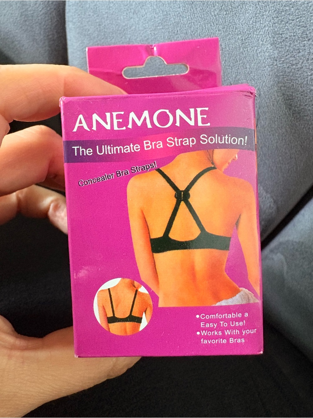 Anemone Bra Strap Solution - Hot Pink Box with Black Illustration